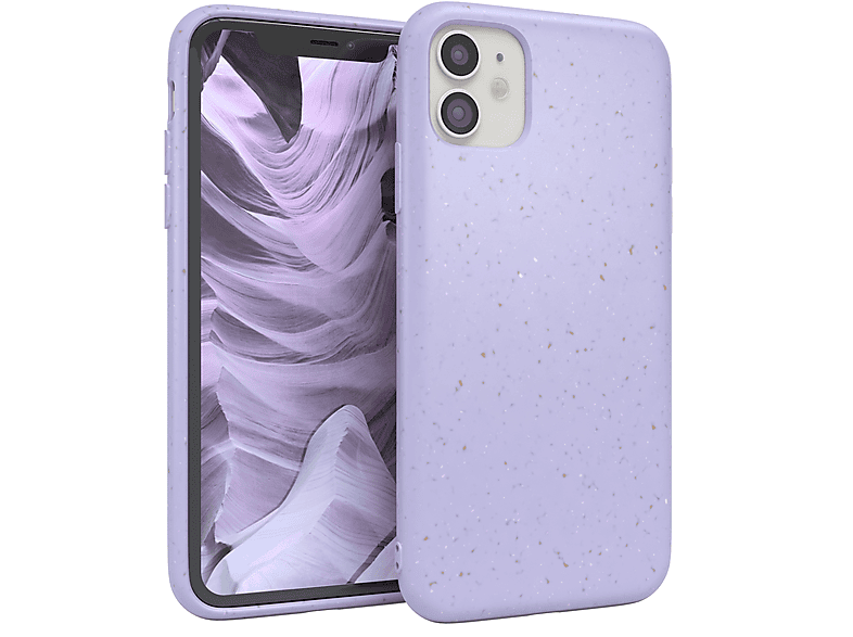 Violett Apple, CASE iPhone Bumper, 11, EAZY Lila / Biocase,