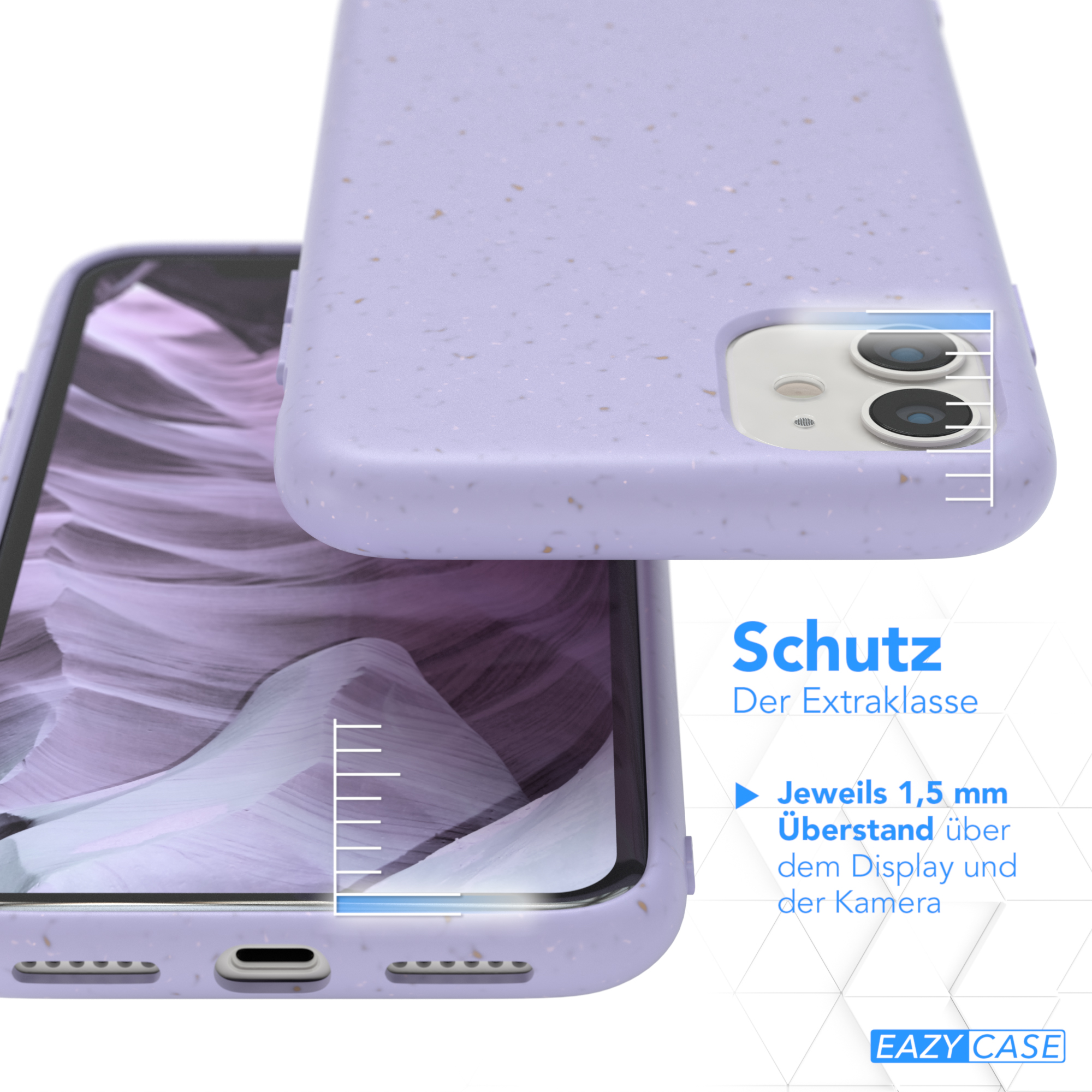 EAZY CASE 11, / Violett Apple, Bumper, iPhone Biocase, Lila