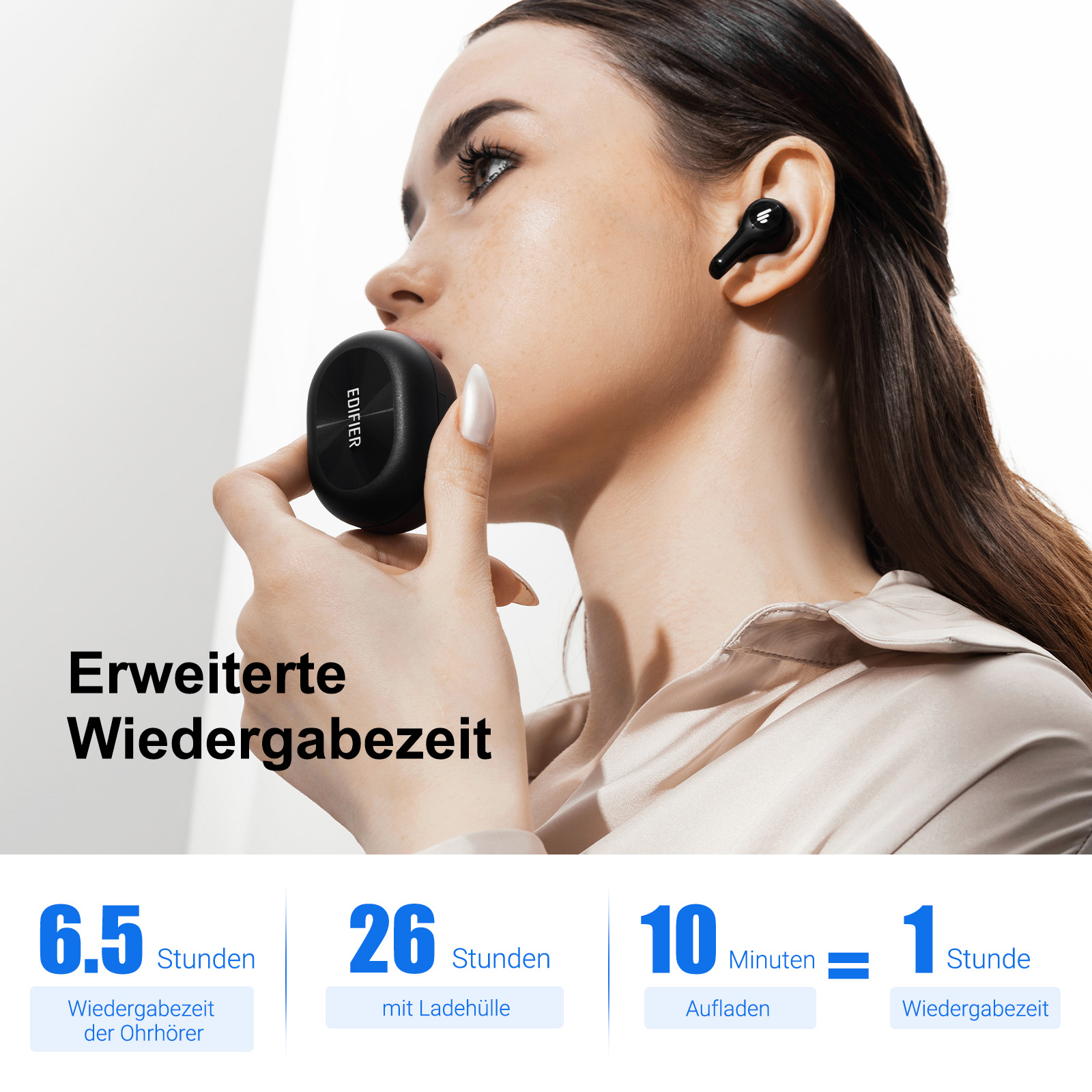 EDIFIER X5 Lite, Bluetooth-Kopfhörer In-ear Bluetooth Schwarz