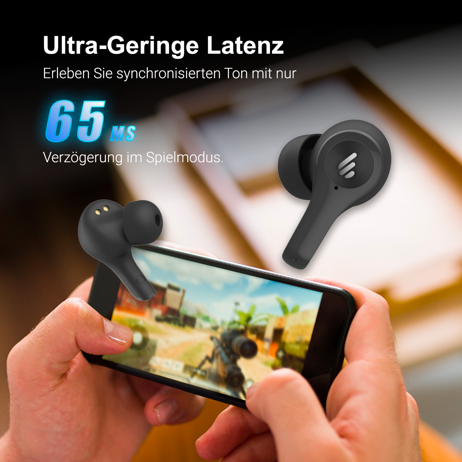 EDIFIER X5 Lite, In-ear Bluetooth-Kopfhörer Schwarz Bluetooth