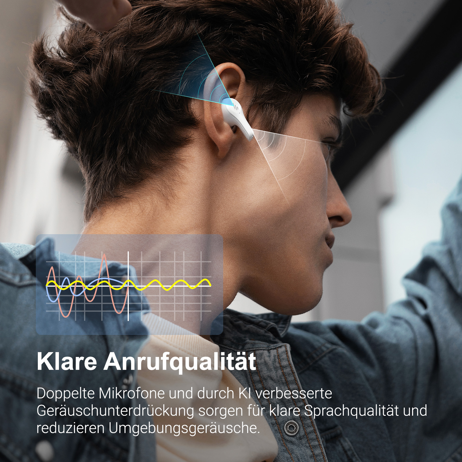 EDIFIER X5 Lite, In-ear Bluetooth-Kopfhörer Weiß Bluetooth