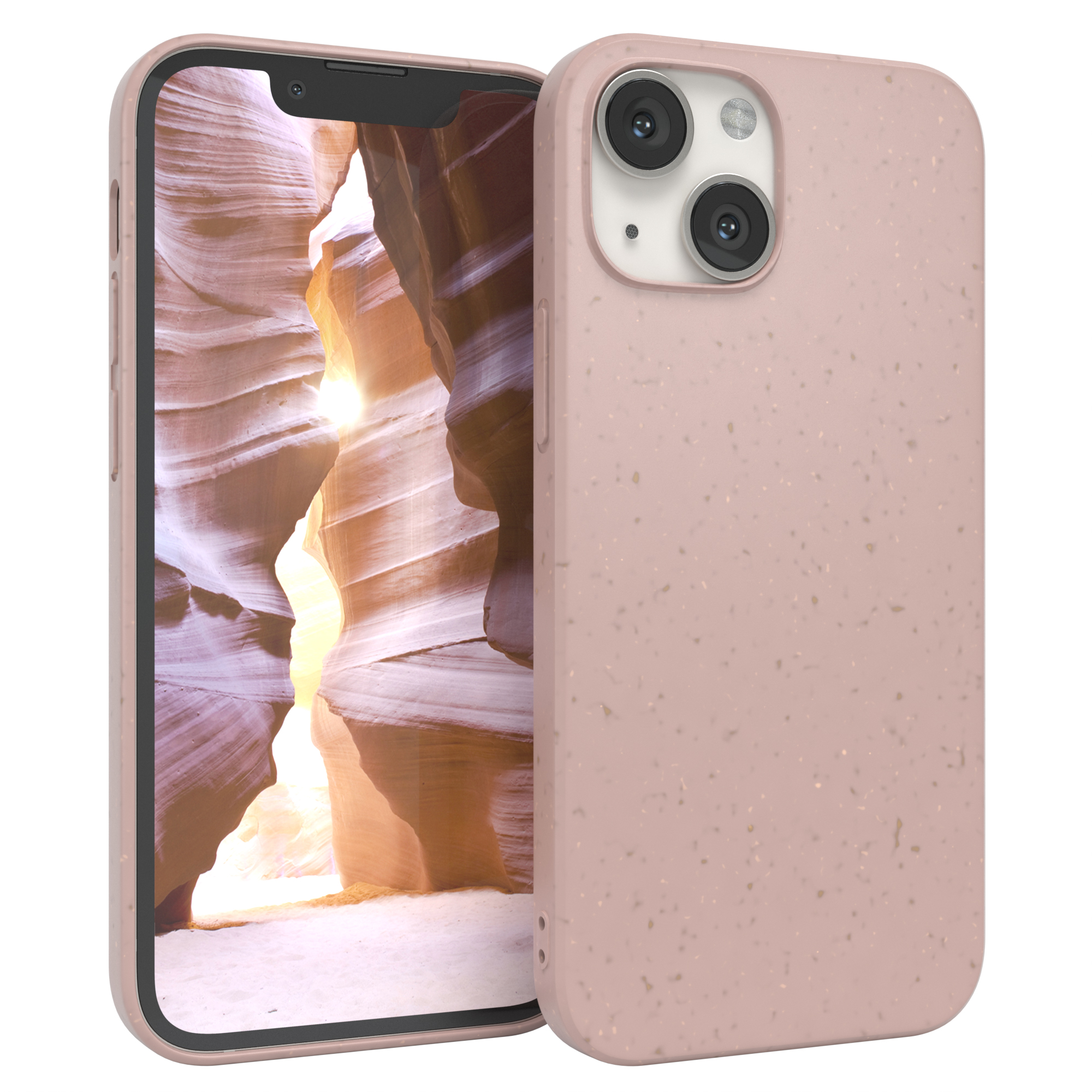 EAZY CASE Biocase, Bumper, Altrosa Apple, 13 iPhone / Rosa Mini