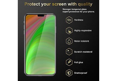 Protector pantalla  - 3x Protector de pantalla CADORABO, Apple, iPhone 13, Vidrio templado