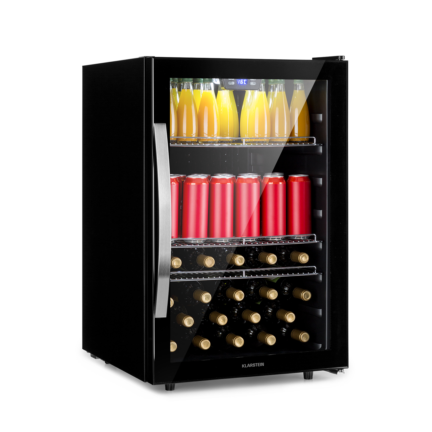 Mini-Kühlschrank KLARSTEIN Onyx) hoch, (F, cm 5XL 84 Beersafe