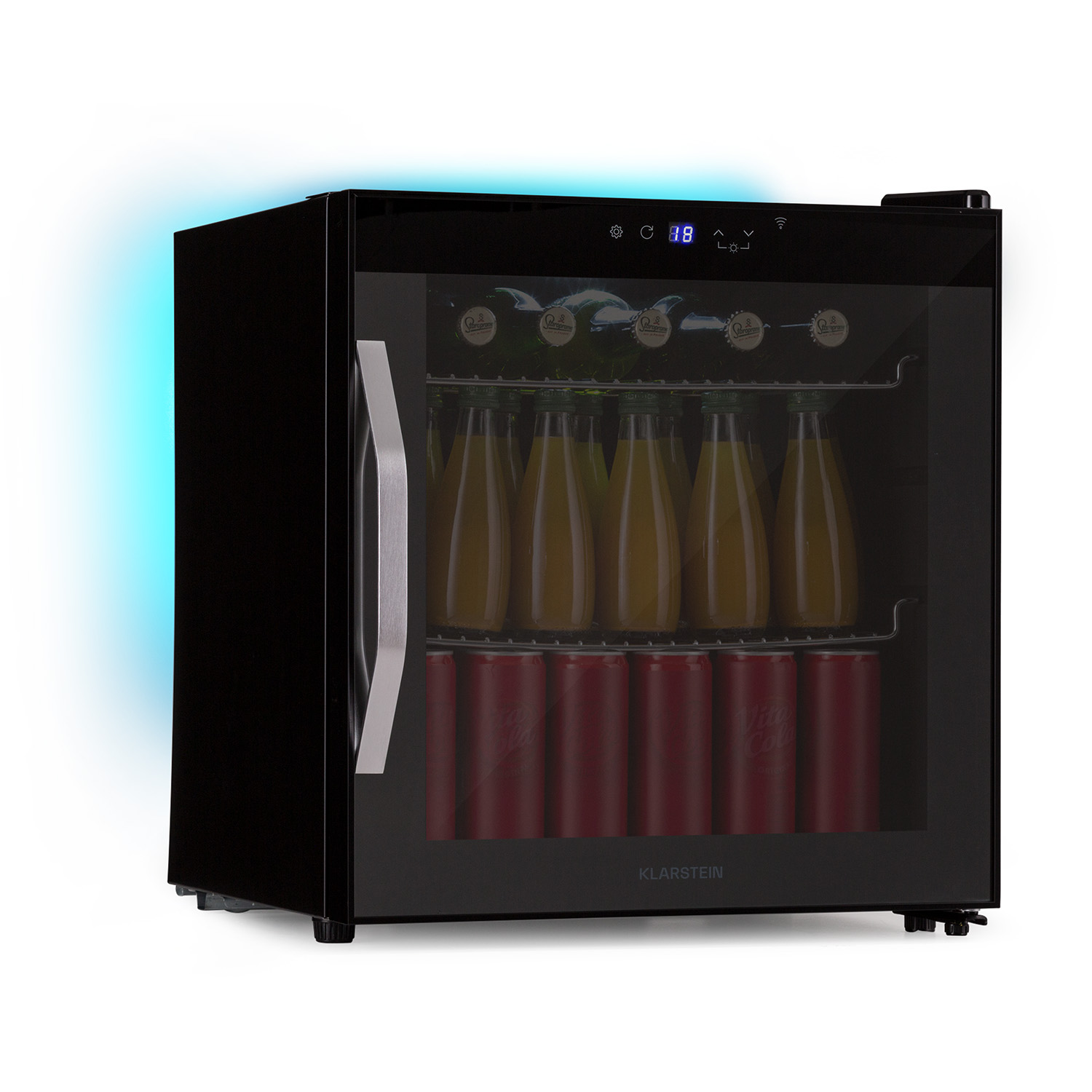 Schwarz) Mini-Kühlschrank KLARSTEIN (F, cm Coachella hoch, 51 50