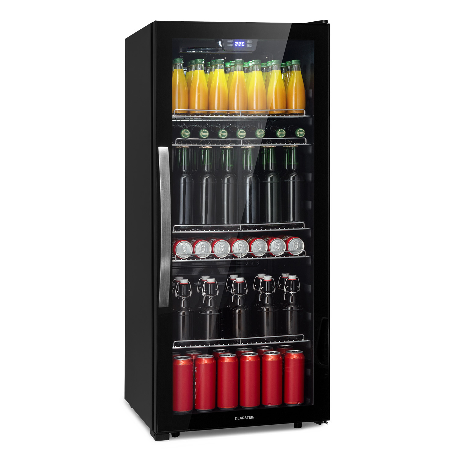 KLARSTEIN Beersafe Mini-Kühlschrank 126,5 7XL (F, cm Onyx) hoch