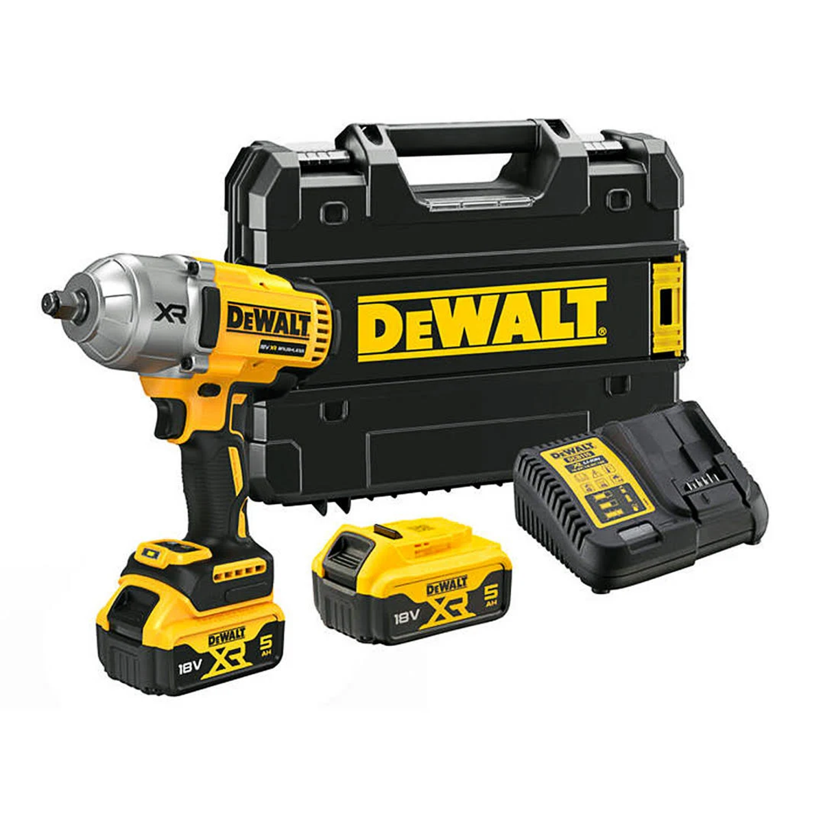 DEWALT DCF900P2T 18V/5.0Ah 1396Nm Çift Akülü Profesyonel Somun Sıkma Makinesi