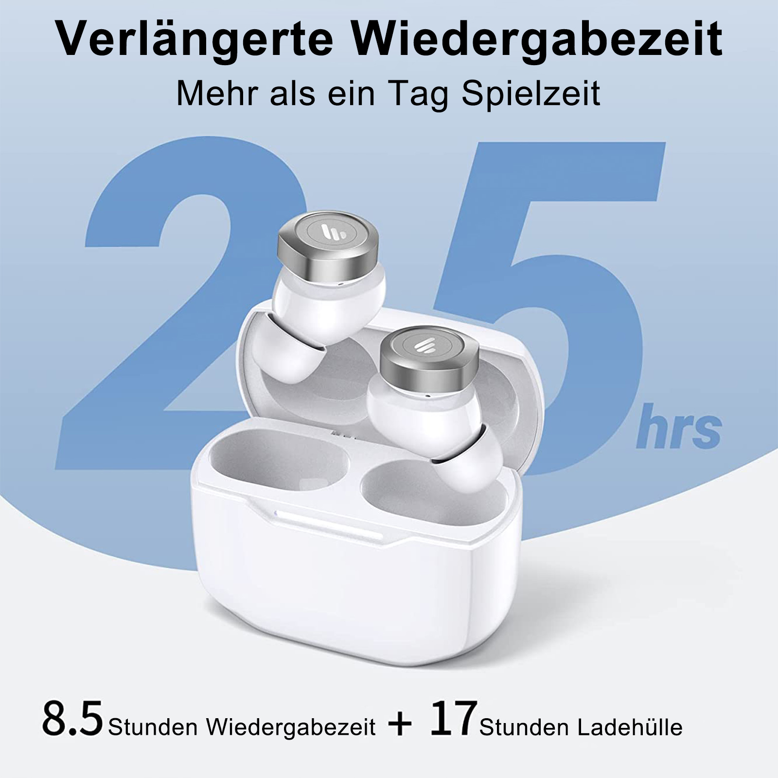 weiß Bluetooth Bluetooth-Kopfhörer W240TN, In-ear EDIFIER