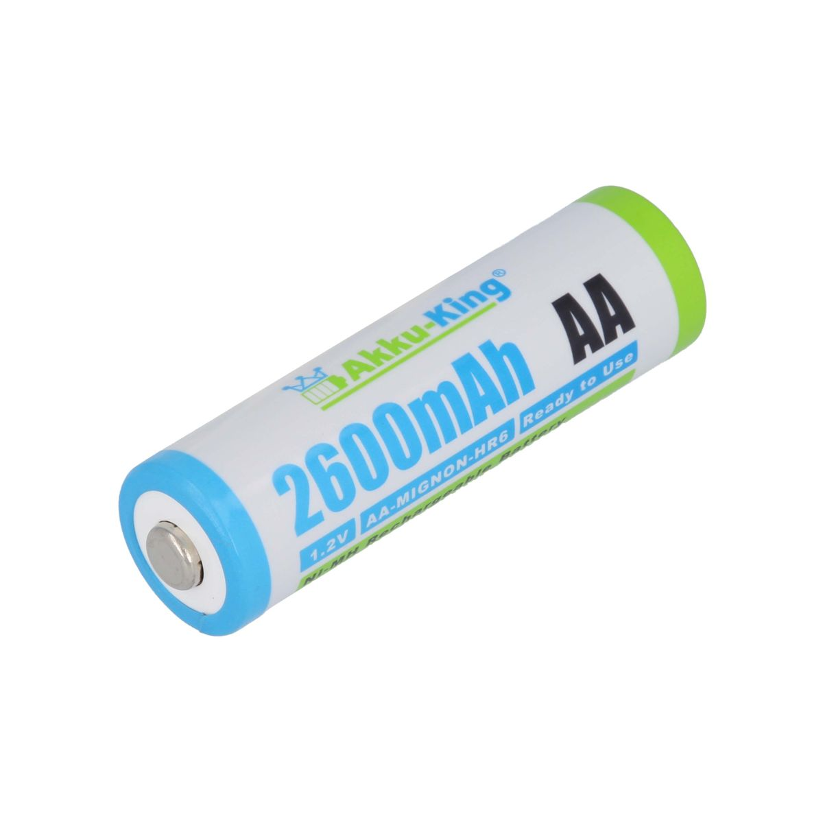 1.2 Pack) 2600mAh (2er kompatibel Ni-MH Volt, Akku mit AA AKKU-KING Pentax Kamera-Akku,