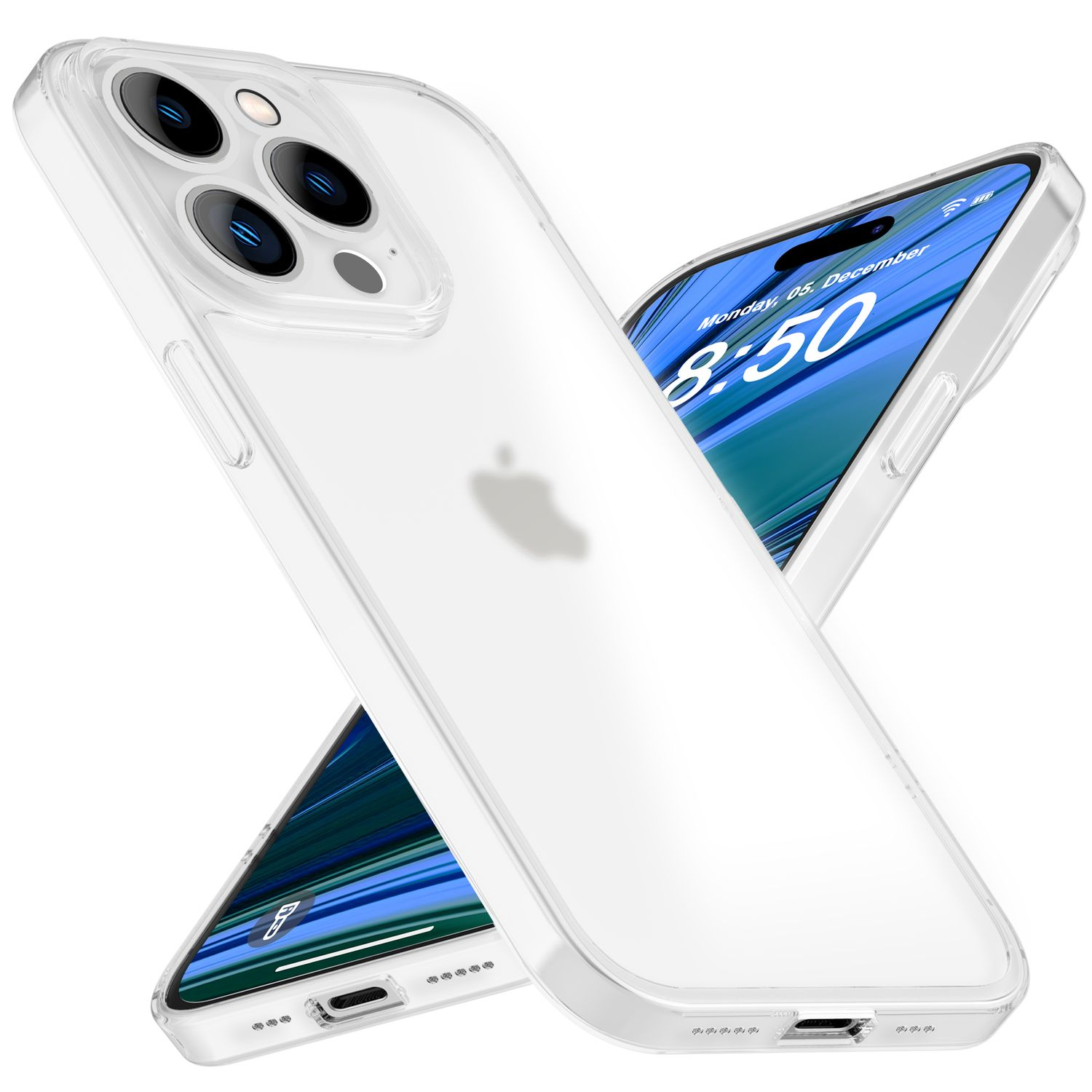 NALIA Extrem Dünnes Apple, iPhone Mattes Hardcase, Pro, Backcover, Weiß 14 0,3mm