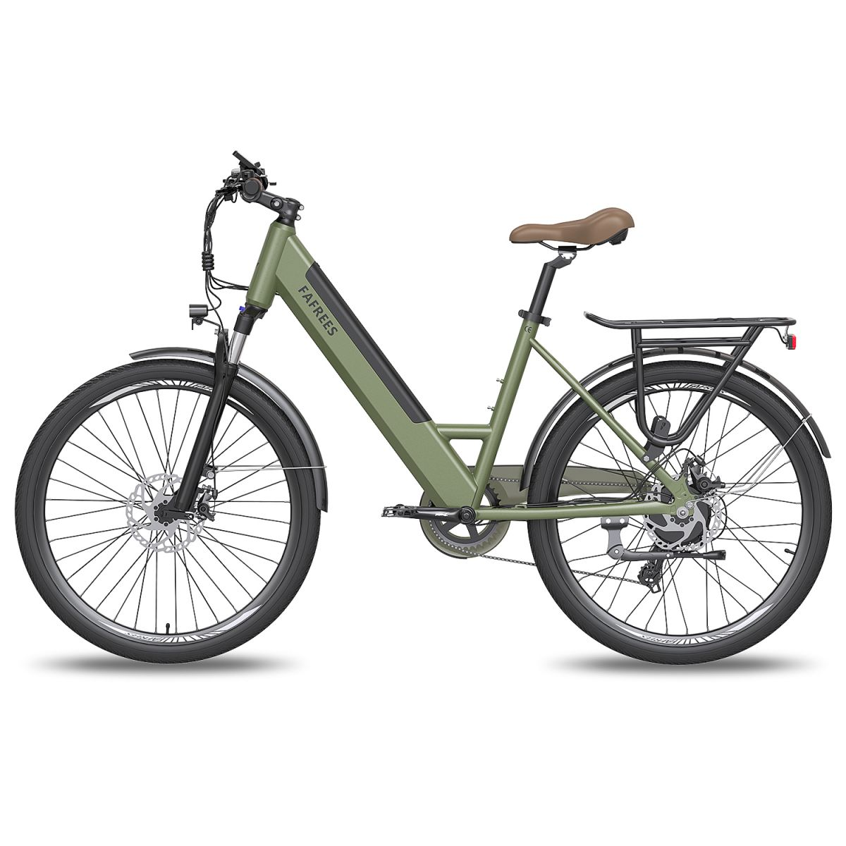FAFREES F26 Pro Citybike (Laufradgröße: Grün) Zoll, Erwachsene-Rad, 26