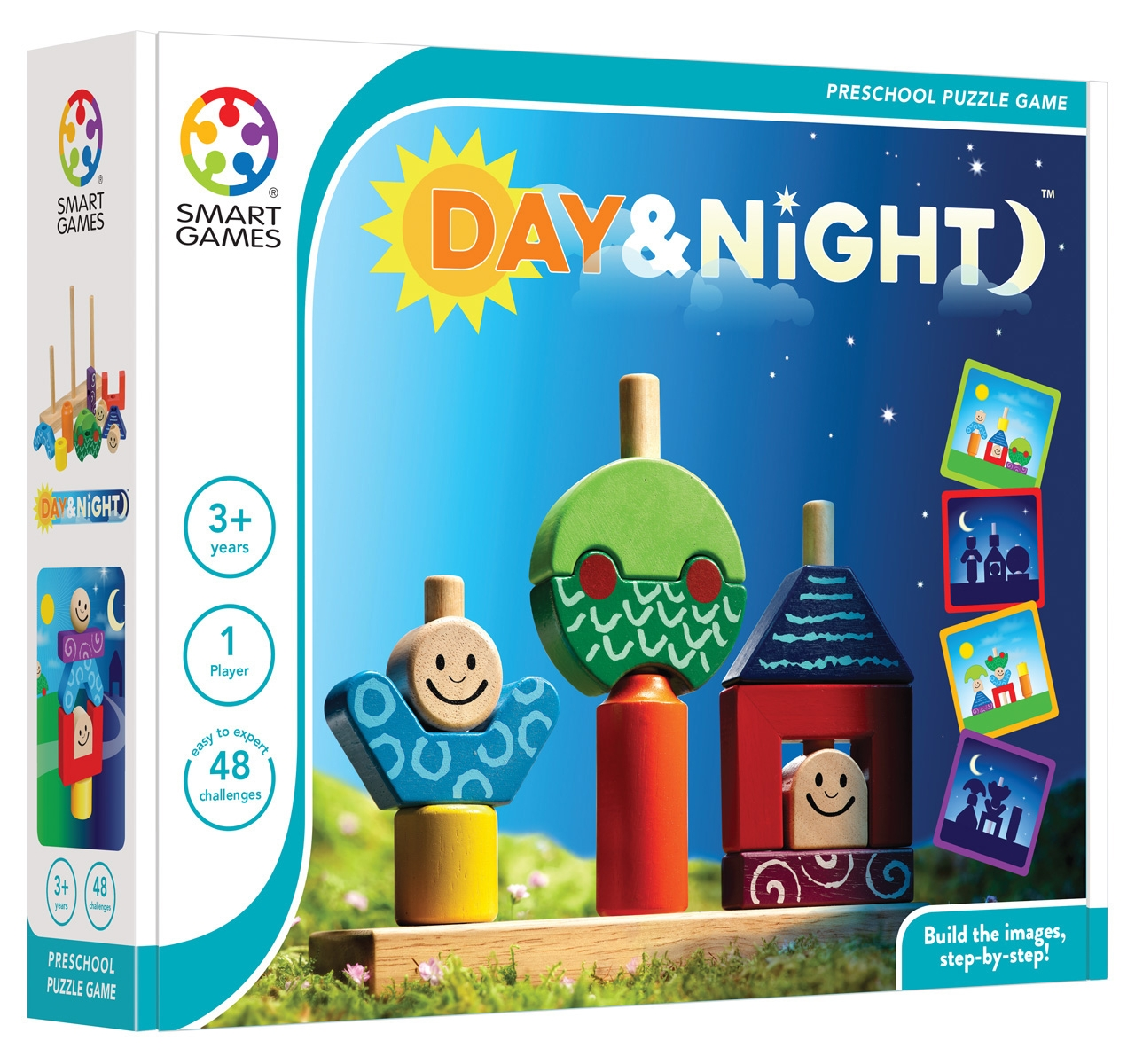 & Day GAMES Smartgames Puzzle Aufgaben) (48 SMART Night