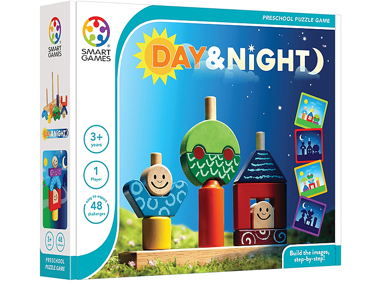 & Day GAMES Smartgames Puzzle Aufgaben) (48 SMART Night