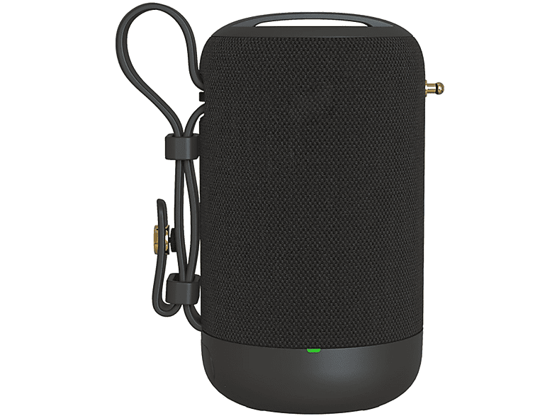 BYTELIKE Drahtloser Bluetooth-Lautsprecher, Subwoofer, Spritzschutz und Bluetooth Wasserdicht Anrufe, schwarz für Freisprechen Lautsprecher