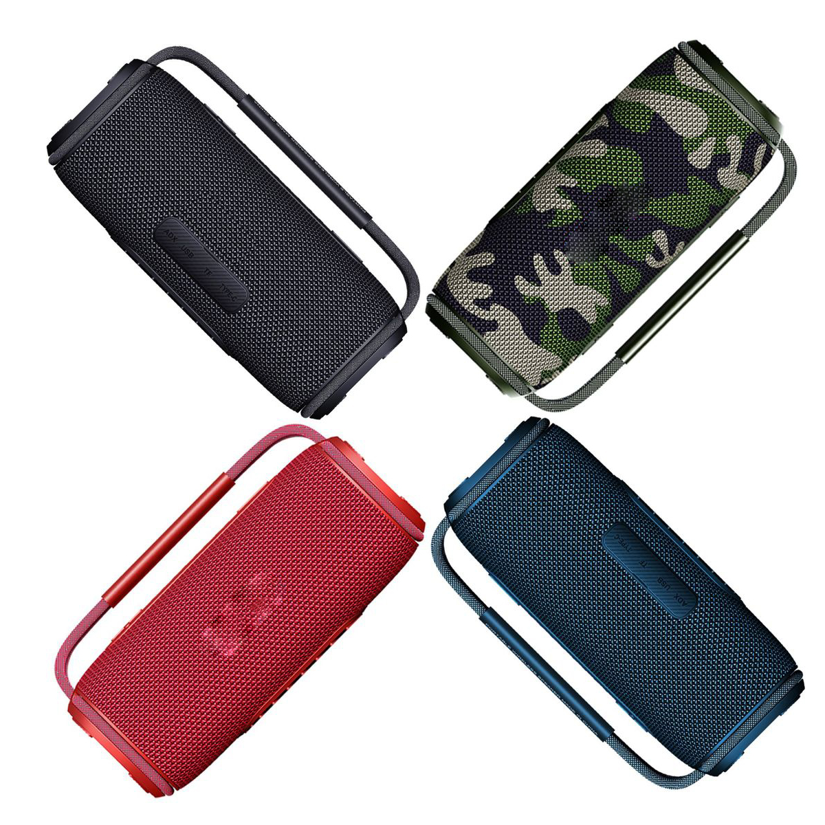BYTELIKE Bluetooth-Lautsprecher, Größe, Tragbar Bluetooth und Subwoofer rot und Wasserdicht Lautsprecher, mit Leistung