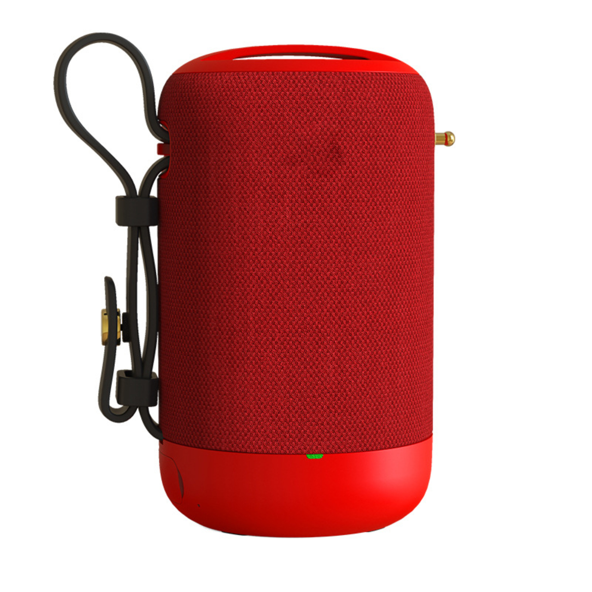 BYTELIKE Drahtloser Bluetooth-Lautsprecher, Subwoofer, und Bluetooth rot Spritzschutz Freisprechen für Anrufe, Lautsprecher, Wasserdicht