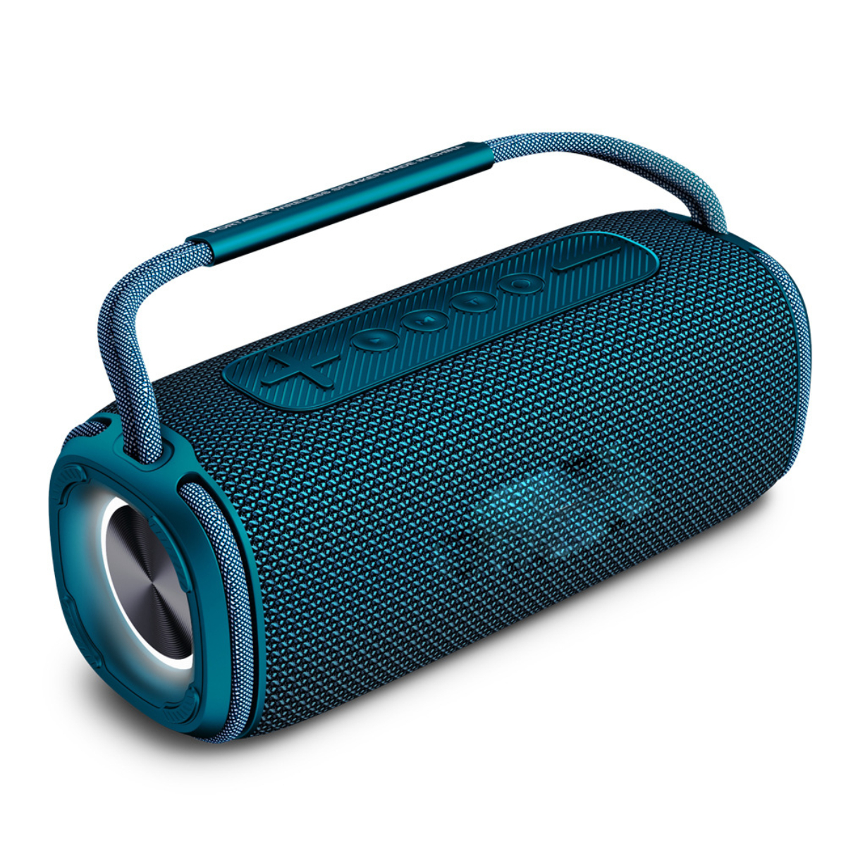 und Leistung Bluetooth-Lautsprecher, Tragbar Lautsprecher, Subwoofer BYTELIKE und mit Größe, blau Bluetooth Wasserdicht
