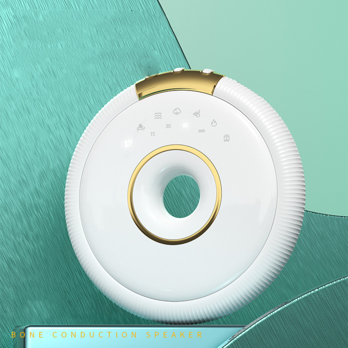 BYTELIKE Bluetooth-Lautsprecher, Schlafhilfe Weißes Bluetooth Lautsprecher, Rauschen Knochenleitungstechnologie, schwarz