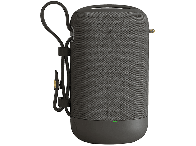 BYTELIKE Drahtloser Bluetooth-Lautsprecher, Subwoofer, Freisprechen für Anrufe, Wasserdicht und Spritzschutz Bluetooth-Lautsprecher, grau
