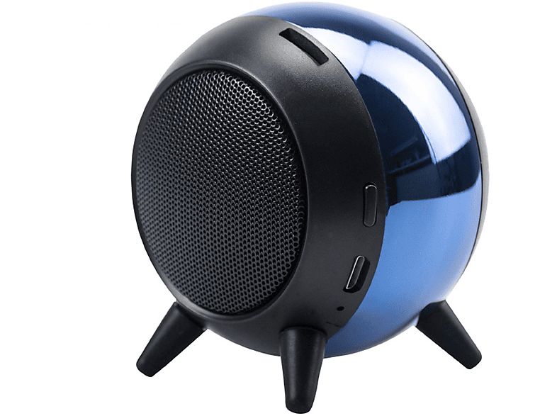 BRIGHTAKE Kabelloser Bluetooth-Lautsprecher: Mini Steel Cannon für Power und Portabilität Bluetooth-Lautsprecher, Schwarz,Blau