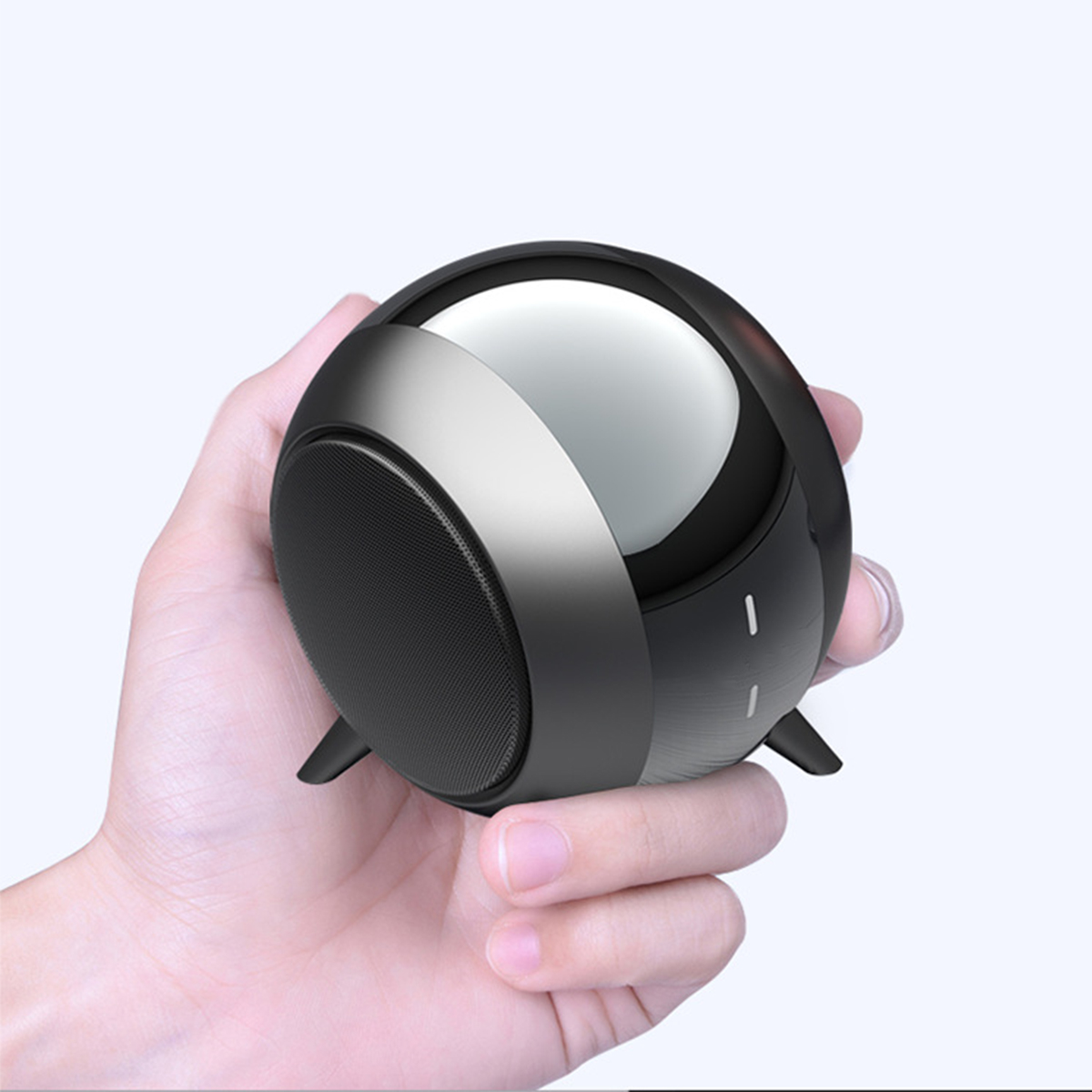 BRIGHTAKE Kabelloser Bluetooth-Lautsprecher: Mini Portabilität Cannon für Bluetooth-Lautsprecher, und Power Steel Schwarz,Blau