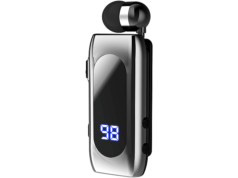 BRIGHTAKE Bluetooth Headset Collar Clamp-Typ-Teleskoplinien., In-ear Kopfhörer Grau