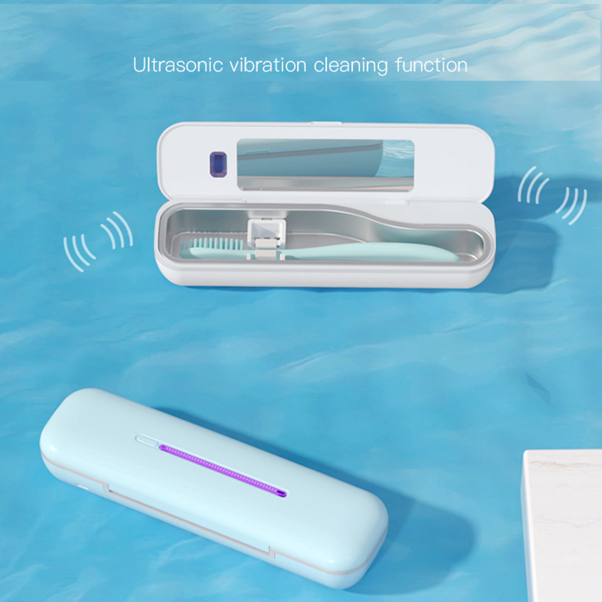 BRIGHTAKE UVC UV Sterilisator Tragbar Unterwegs für Ultraschallreiniger - Hellgrün & Effizient