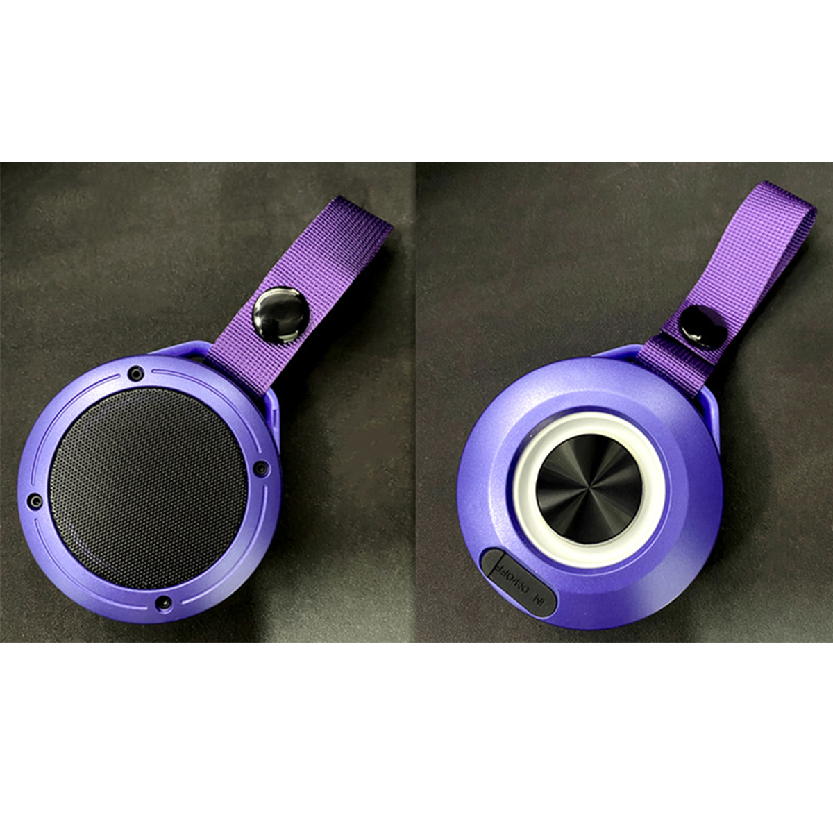 BRIGHTAKE Tragbarer Bluetooth-Lautsprecher für LED-Licht – Bluetooth-Lautsprecher, Wasserdicht, Draußen Lila