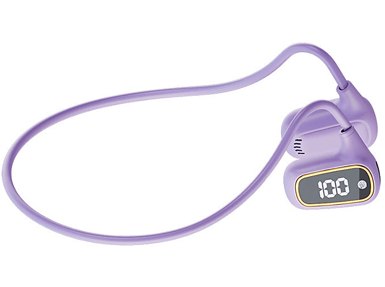 Leicht, & Knochenleitung Bluetooth-Kopfhörer Wireless, - Neckband Lila Sportlich BRIGHTAKE Kopfhörer