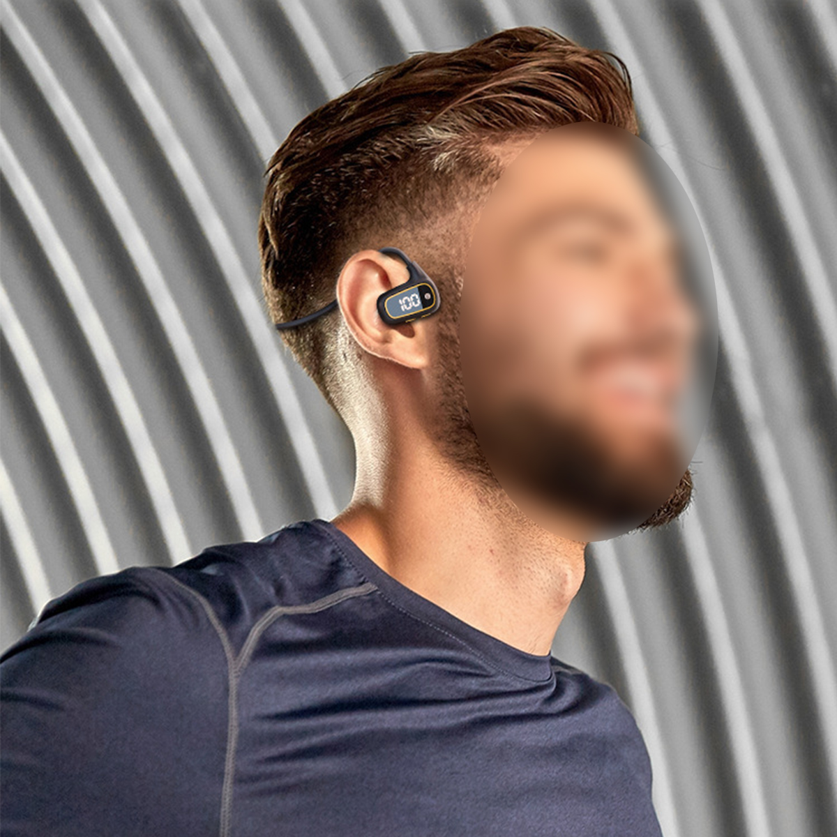 BRIGHTAKE Knochenleitung Bluetooth-Kopfhörer Weiß Neckband Wireless, - Kopfhörer & Sportlich Leicht