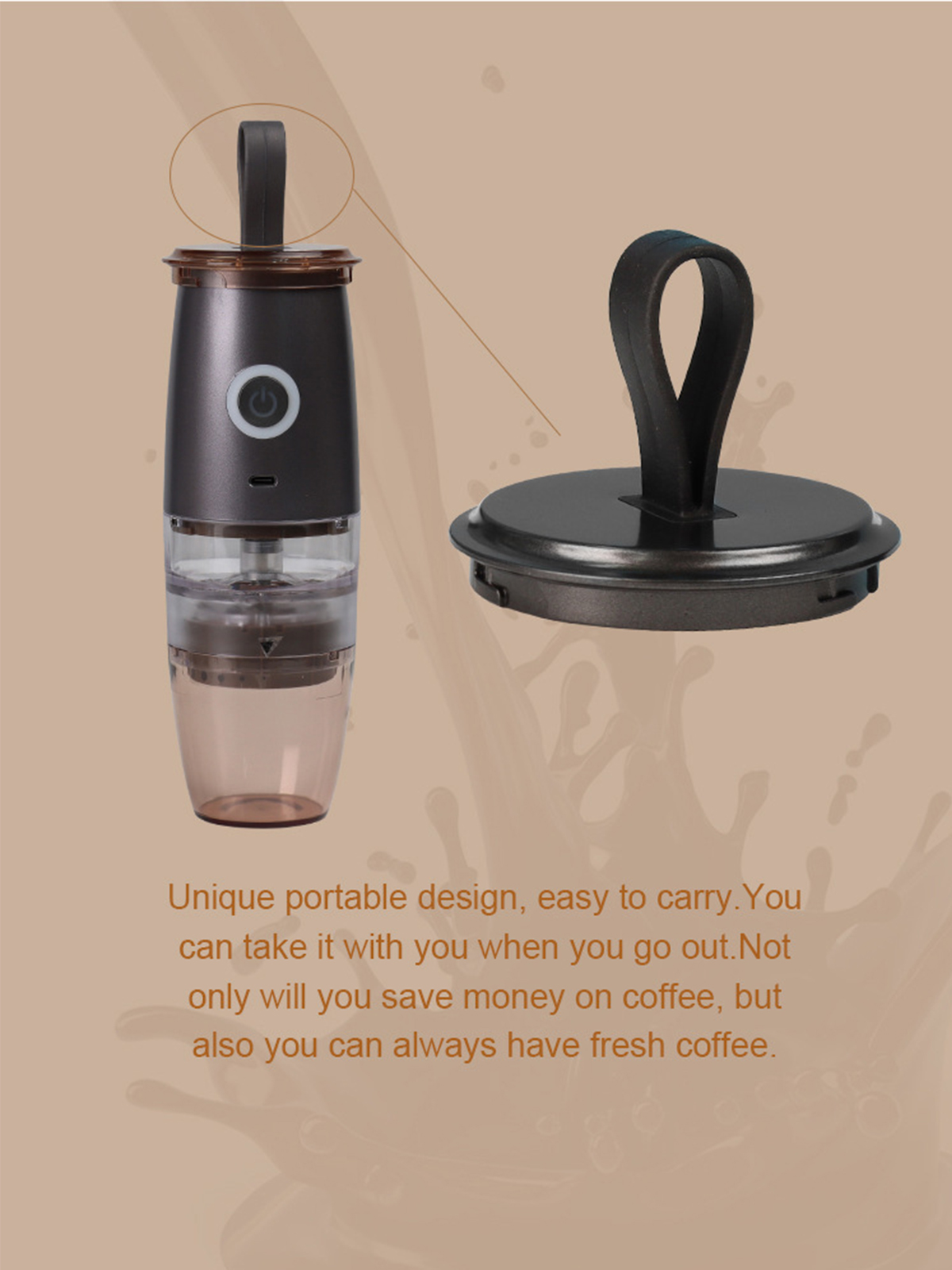 und Büro BRIGHTAKE All-in-One für Mahlwerk Kaffeemaschine - Kaffeemühle Elektrischer mit Zuhause Schwarz