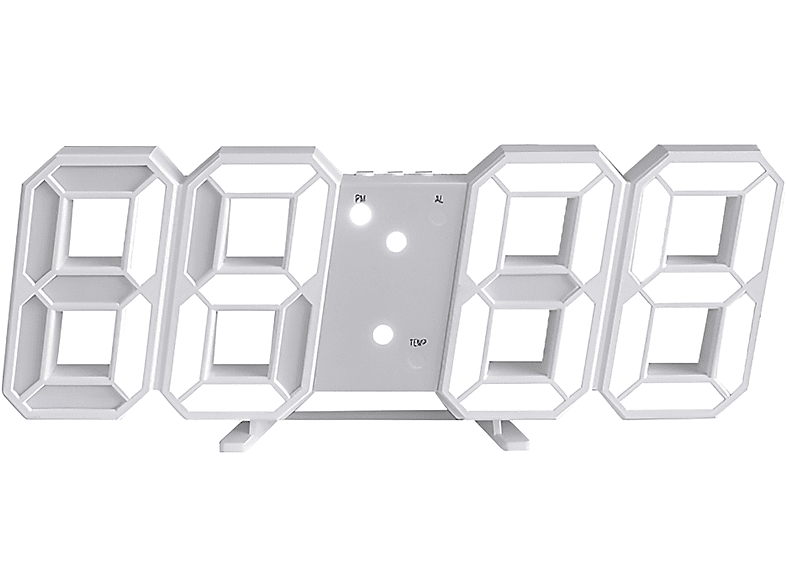 Temperaturanzeige BRIGHTAKE Alarm 3D digitaler Temperaturanzeige, Wecker-Leuchte-Leuchtdarsteller,