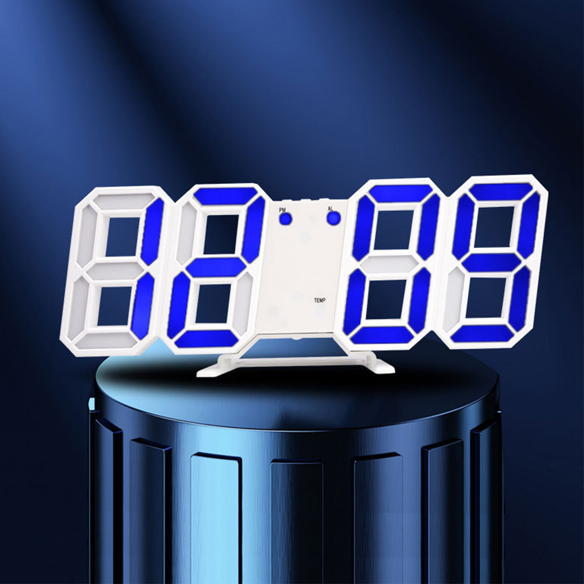 Temperaturanzeige Alarm 3D Wecker-Leuchte-Leuchtdarsteller, BRIGHTAKE digitaler Temperaturanzeige,
