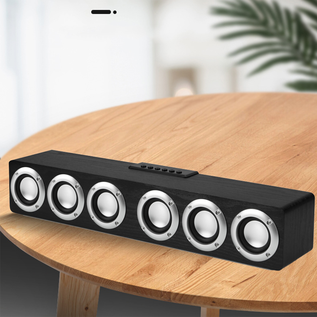 Langlebiger 6 Lautsprecher BRIGHTAKE Lautsprecher für Schwarz aus Holz Bluetooth Heimcomputer Bluetooth-Lautsprecher, - Akku, - Kabelloser den