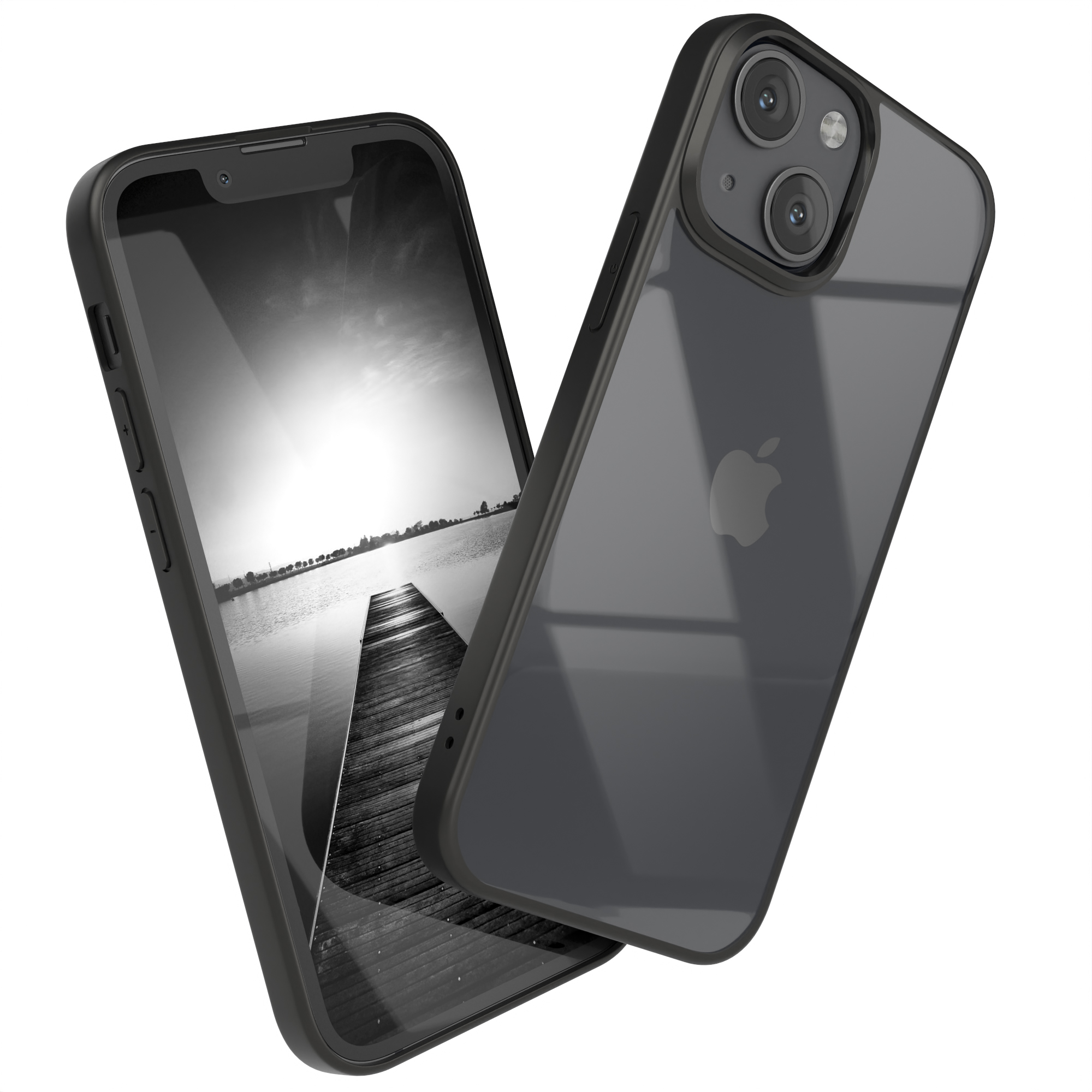 EAZY CASE Bumper, 13 iPhone Apple, Mini, Schwarz Case, Bumper
