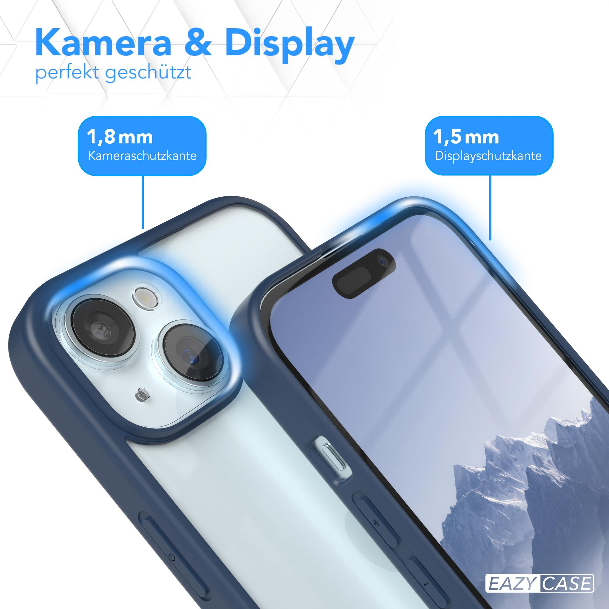 Zwei Smartphones mit Hüllen, Text: Kamera & Display perfekt geschützt. Maße: 1,8mm und 1,5mm.