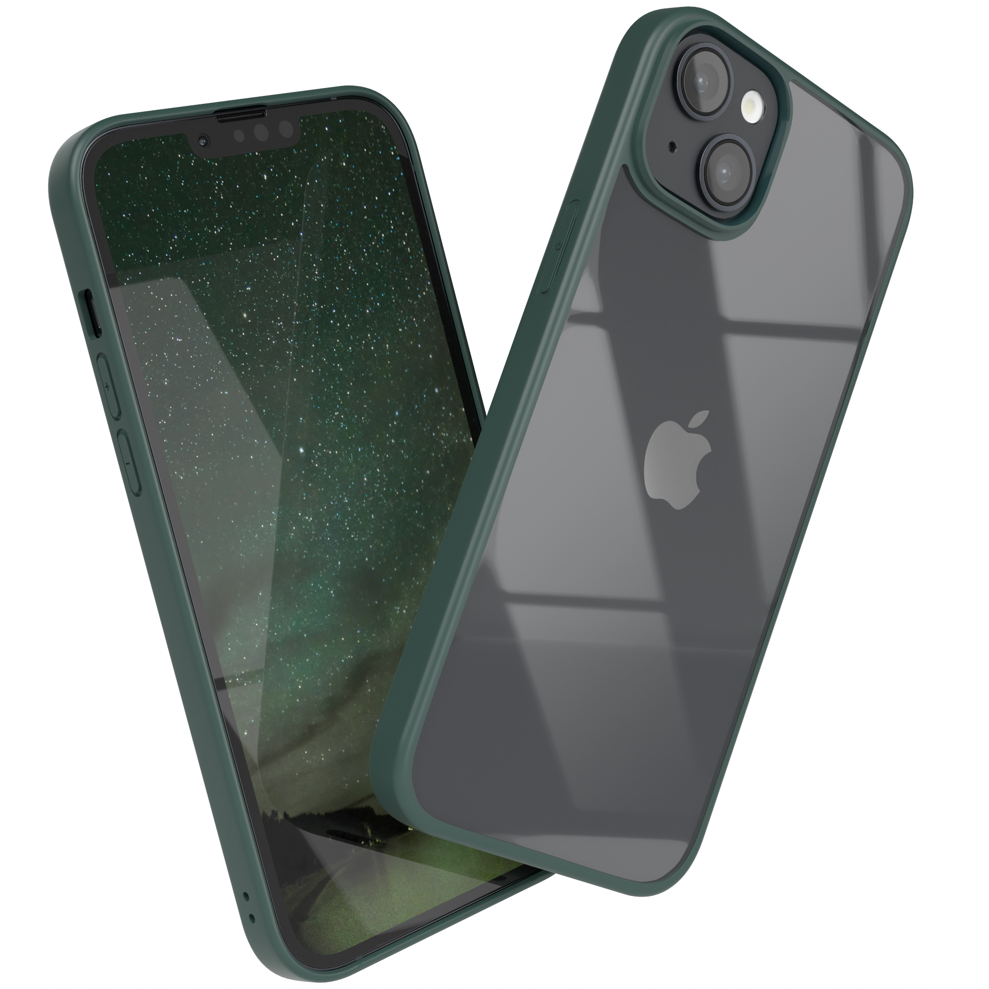 EAZY CASE Bumper Case, iPhone Bumper, Apple, 14 Plus, Nachtgrün
