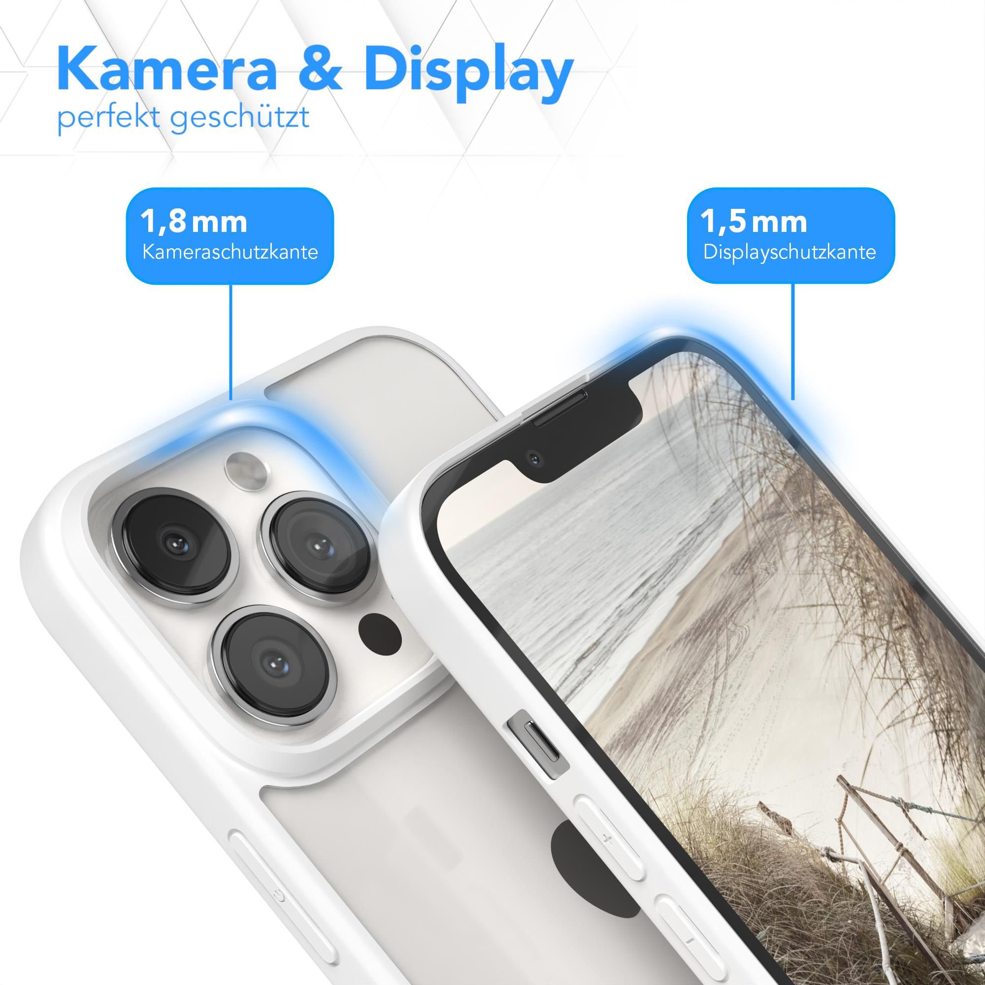 Eine Handyhülle mit Telefon, zeigt Kamera- und Displayschutz.