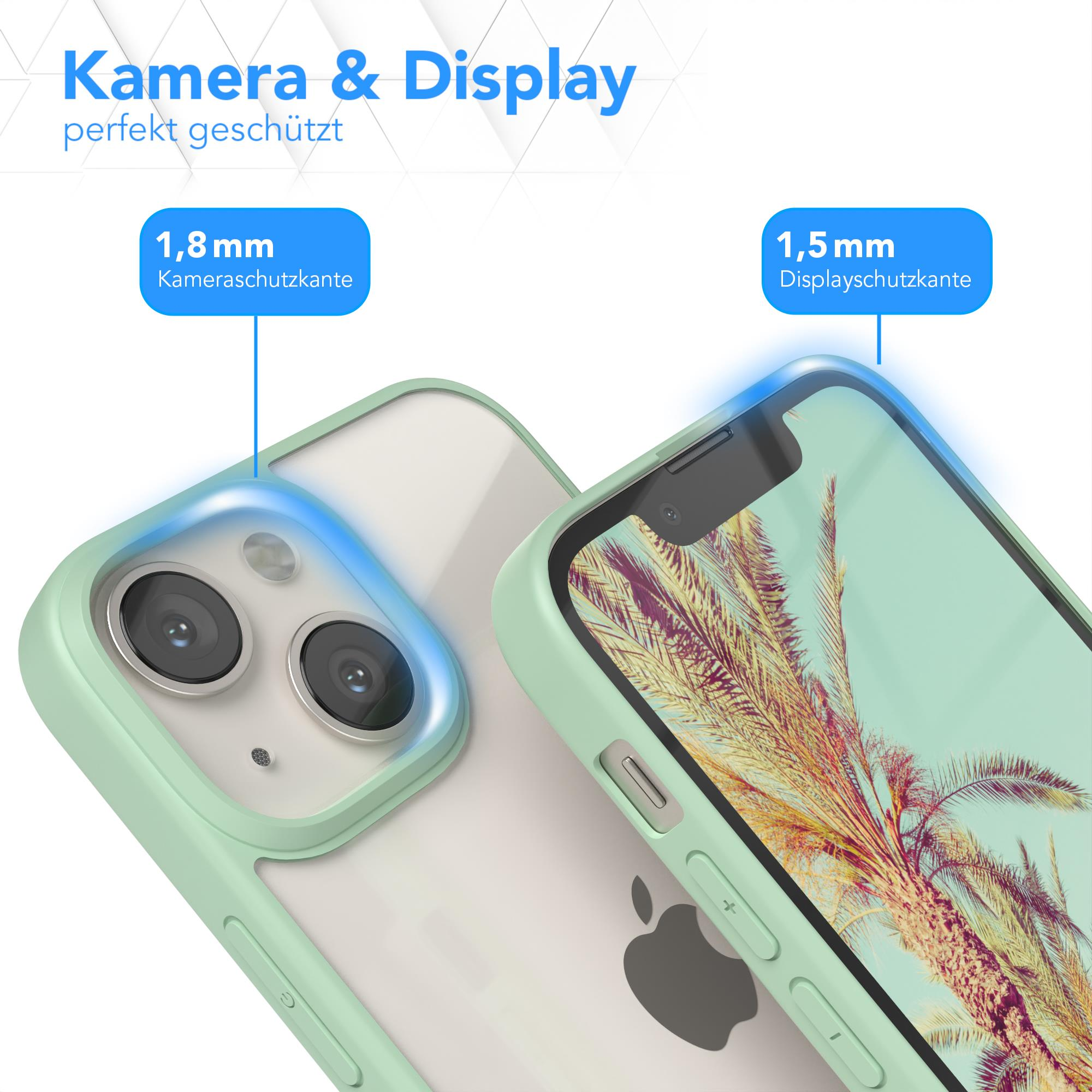 Telefon mit grüner Hülle. Kamera und Display sind geschützt.