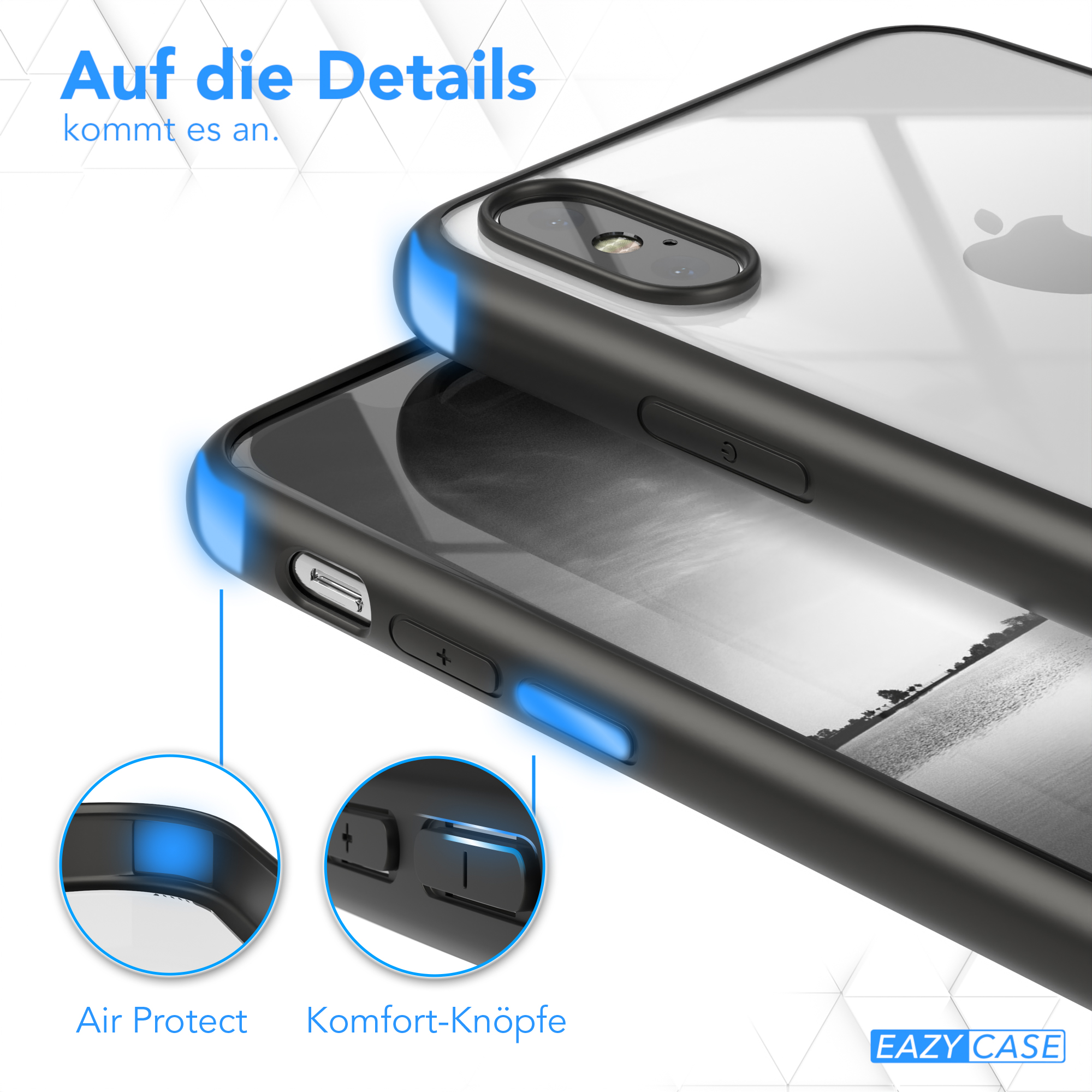 / Bumper iPhone Schwarz CASE Apple, X Case, XS, EAZY Bumper,