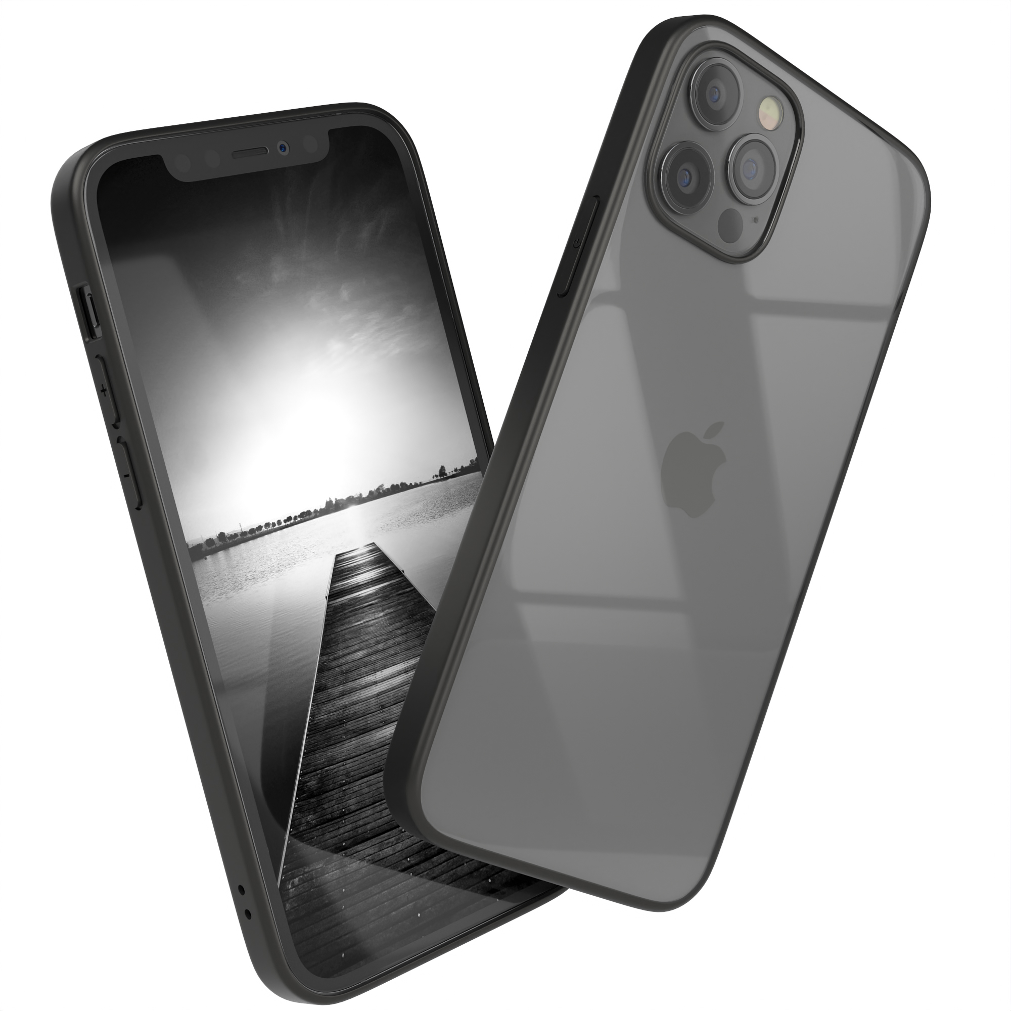 EAZY CASE Bumper Case, Bumper, / 12 iPhone Schwarz Pro, Apple, 12