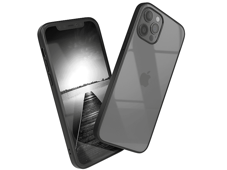 EAZY CASE Bumper Case, Pro, Schwarz 12 iPhone 12 / Bumper, Apple