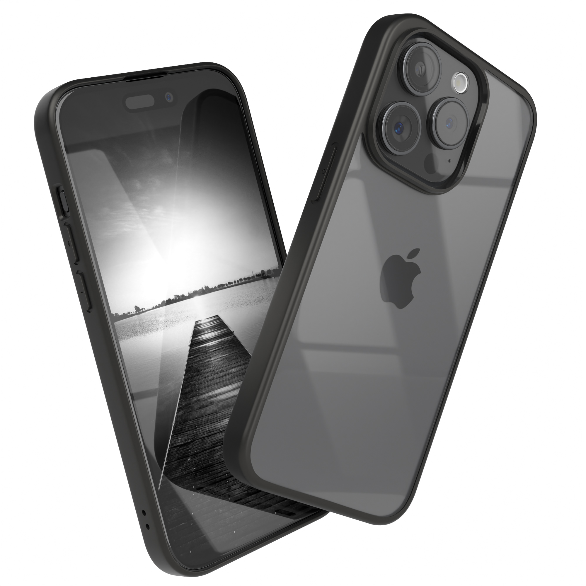 EAZY CASE Bumper Case, Pro, Apple, Bumper, Schwarz 15 iPhone