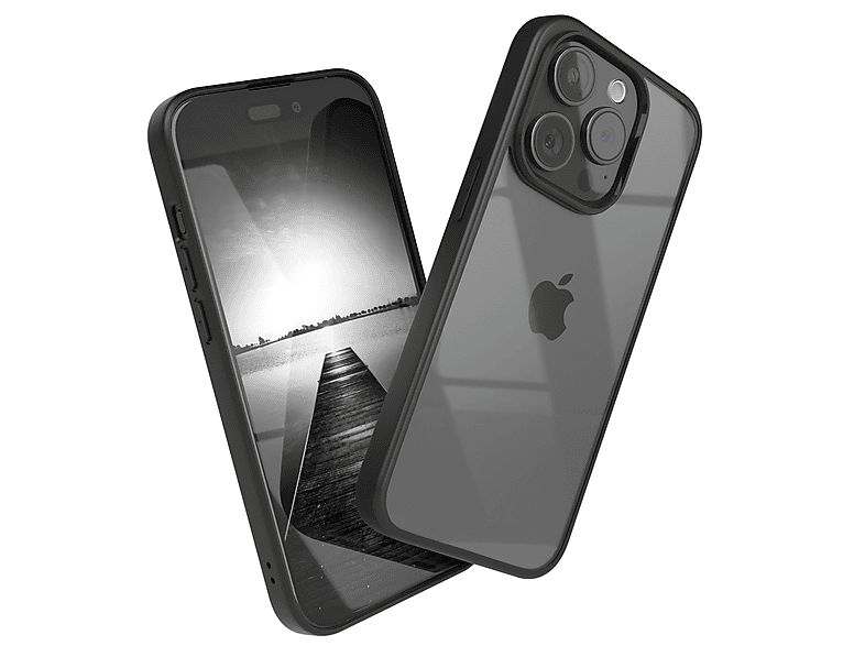 EAZY CASE Bumper Case, Pro, Apple, Bumper, Schwarz 15 iPhone