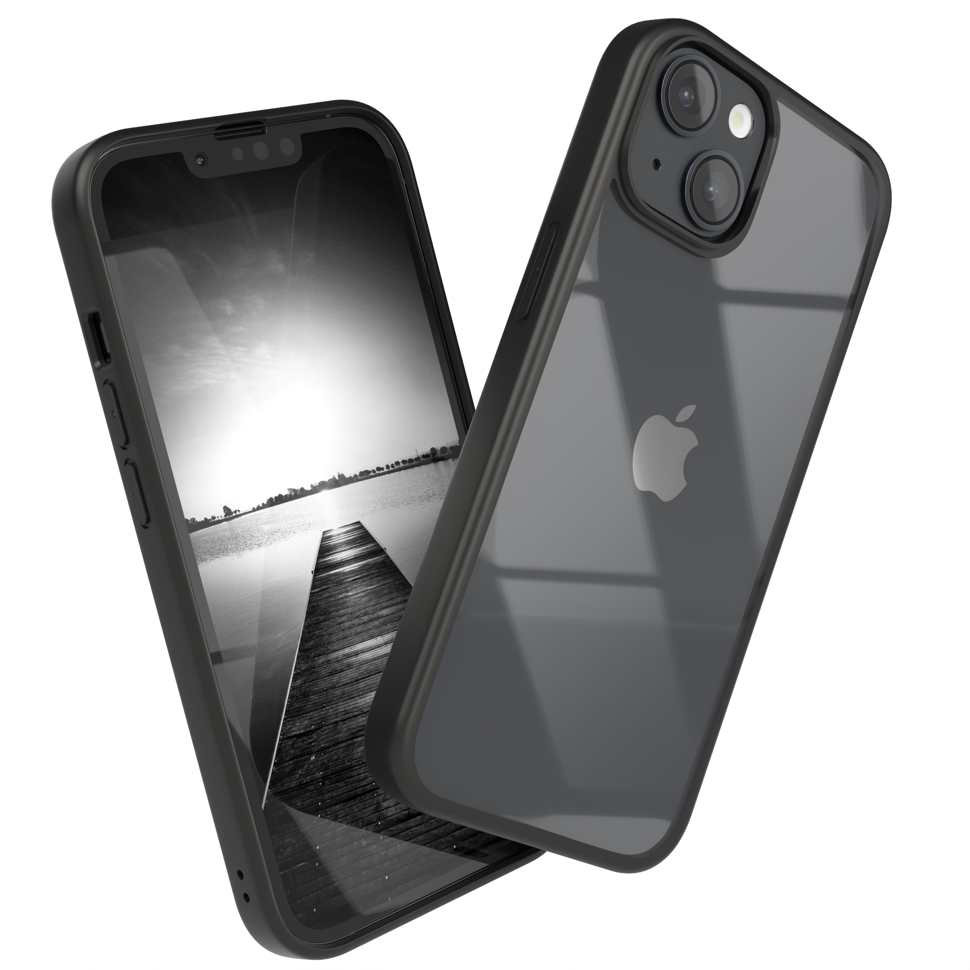 EAZY CASE Bumper Case, Apple, iPhone 14, Schwarz Bumper