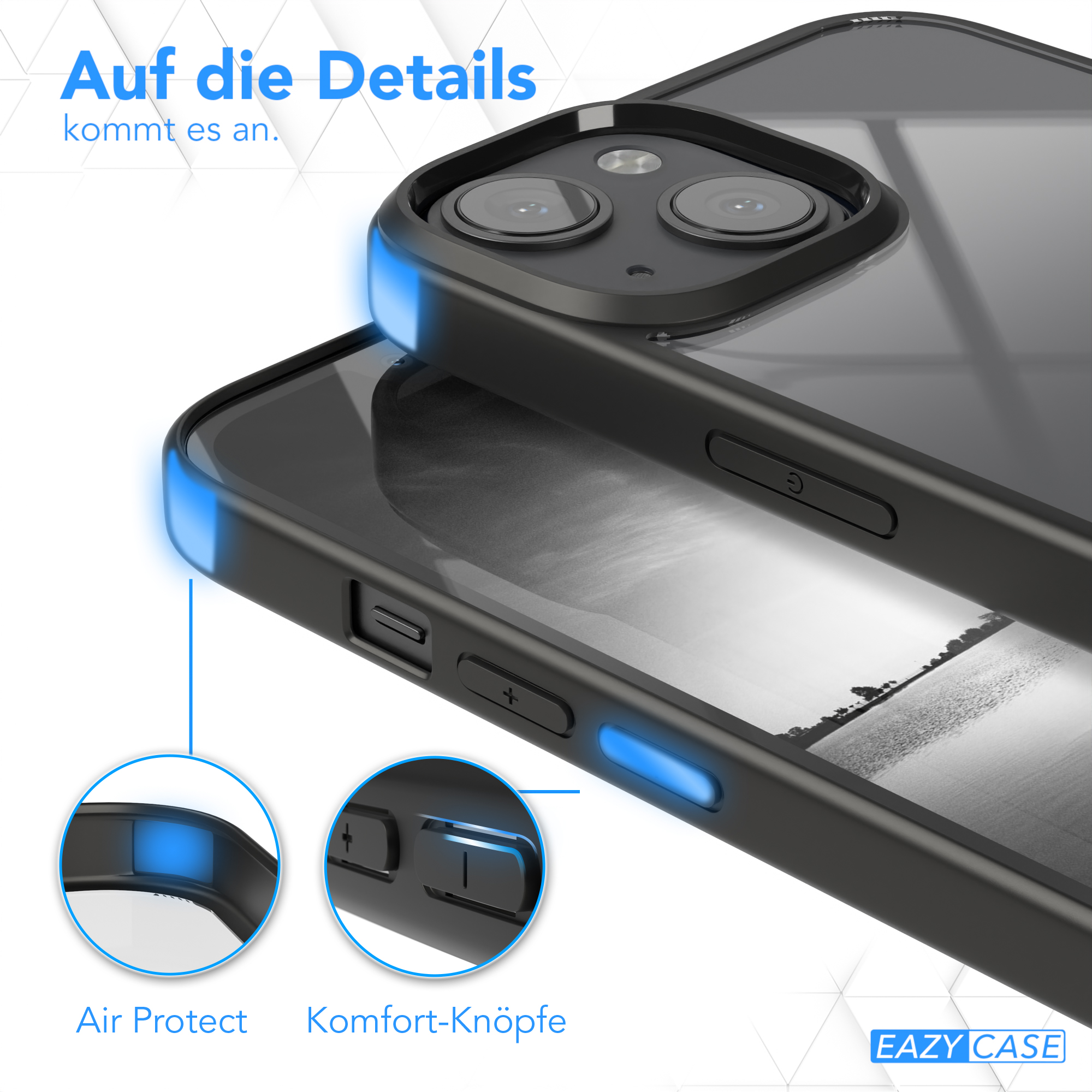Handyhülle mit Air Protect- und Komforttasten-Details.