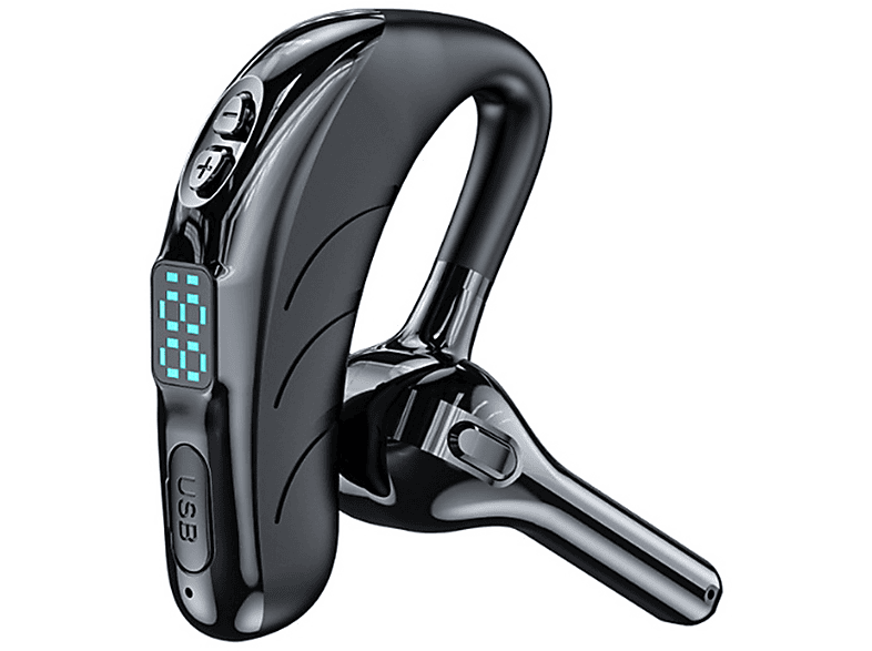 BRIGHTAKE Bluetooth Headset mit Noise Cancelling & Ultra-langer Akkulaufzeit - Kabelloses Klangerlebnis, On-ear Kopfhörer Schwarz
