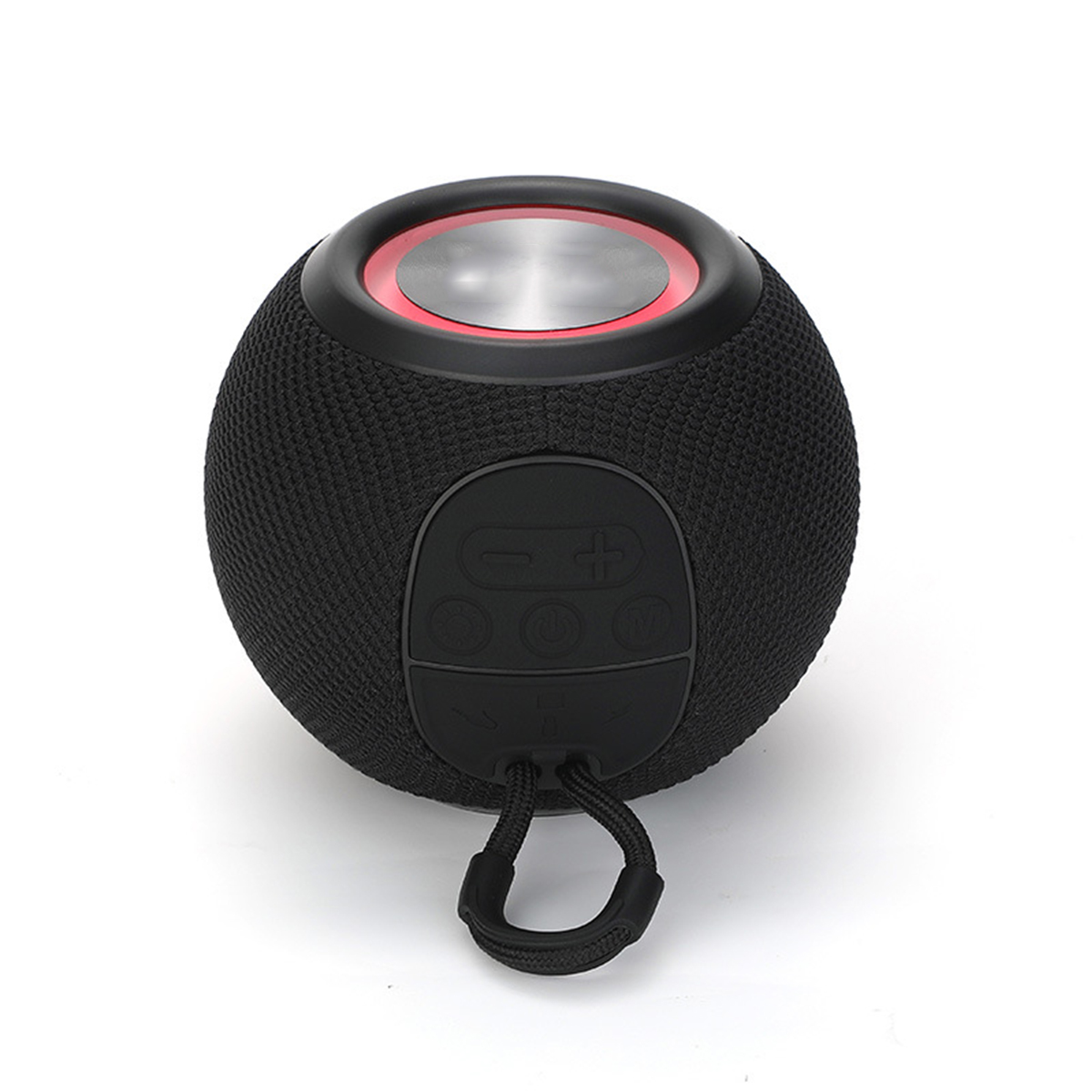 Portable Bluetooth-Lautsprecher Stoff Farben Wireless Plug-in Schwarz Subwoofer Sieben Lichter BRIGHTAKE Outdoor Bluetooth-Lautsprecher,