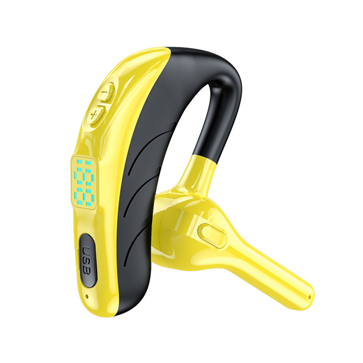 BRIGHTAKE Bluetooth Headset mit Noise Klangerlebnis, Kopfhörer & Akkulaufzeit On-ear - Cancelling Ultra-langer Gelb Kabelloses
