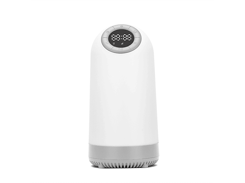 BRIGHTAKE Bluetooth-Lautsprecher Wecker mit Ambient Light & TWS Plug-in für Zuhause und Unterwegs Bluetooth-Lautsprecher, Weiß